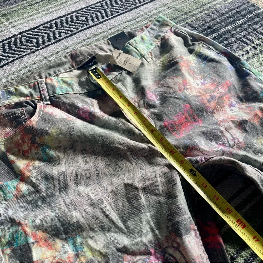 NEW lane Bryant psychedelic graphic print stretch skinny jeans plus size - Picture 5 of 10